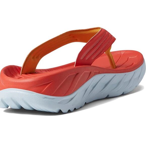 MEN'S HOKA ONE ONE ORA RECOVERY Fiesta Amber Yellow Sandals Size 10 - Picture 3 of 6